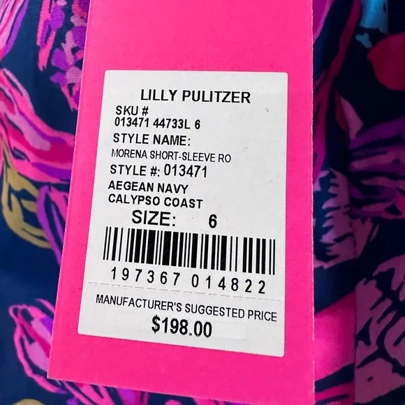 NWT Lilly Pulitzer puffy arm dress - Picture 3 of 3